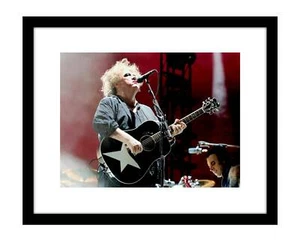 Robert Smith 8x10 photo print with guitar in concert The Cure rock & roll alt - Picture 1 of 2