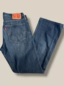 Levis 527 Herren 32x30 Dark Wash Blau Jeans Slim Bootcut 100% Baumwolle - Bild 1 von 12