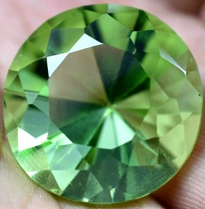 Lab Created 52.60 Ct Green Peridot GGL Certified Diamond Cut TOP QUALITY Gem - Picture 1 of 6