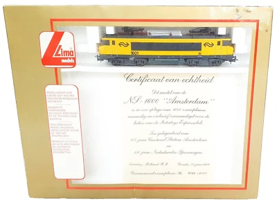 Lima HO 1:87 Dutch NS Railways 1601 AMSTERDAM Electric Locomotive Limited Ed MIB - Image 1 of 4