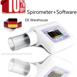Tragbares digitales Spirometer Lungenvolumen-Pulmonale Spirometrie PC-Software - Bild 1 von 12