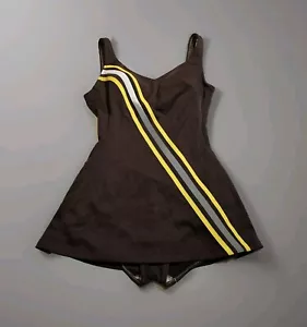 1960s One Piece Bathing SwimSuit Womens 13 / 14 Made In USA Robby Len Fashions - Picture 1 of 14