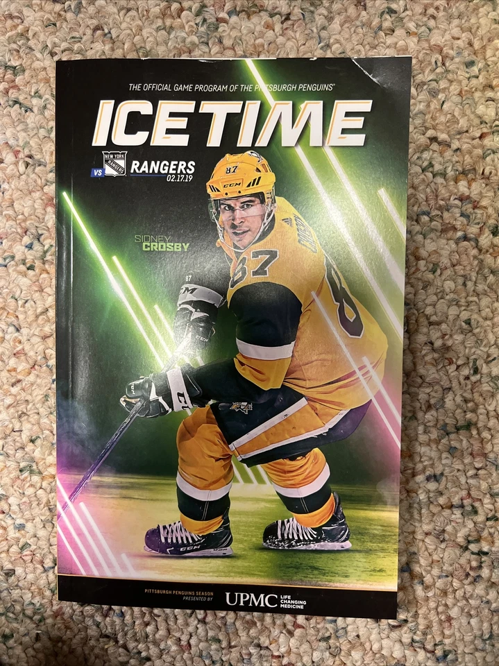Pittsburgh Penguins Ice Time 2-17/19 v. Rangers. Sidney Crosby Foto 1 de 1