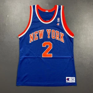 100% Authentic Larry Johnson Vintage Champion Knicks Jersey Size 44 M L Mens - Picture 1 of 5