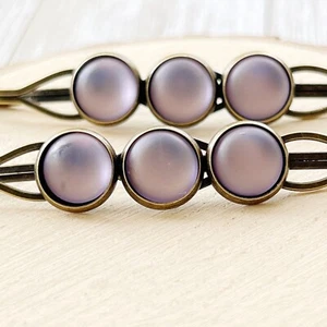 Purple Lavender Rhinestone Hair Pins for Women Cute Bobby Pin Hair Clip Set of 2 - Picture 1 of 9