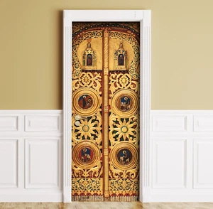 Golden Gate Türaufkleber Wandbild, laminierte Folie, Peel'n'Stick. Einzelstück - Bild 1 von 15