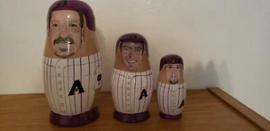 AZ Diamondbacks Randy Johnson Russian Nesting Dolls Babooshkah with certificate - Picture 1 of 4