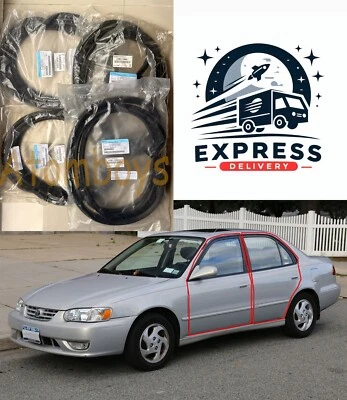 FIT TOYOTA Corolla E110 EE110 AE110 AE111 DOOR SEDAN SEAL RUBBER WEATHERSTRIP - Image 1 of 4