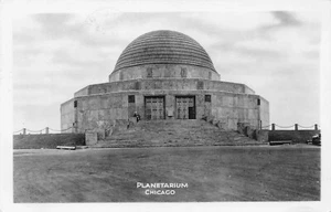 1945 Chicago Illinois IL Planetarium Real Photo RPPC Postcard - Picture 1 of 2
