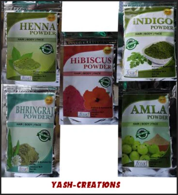 Organic 5 IN 1 Hair Care Amla, Henna, Bhringraj, Indigo & Hibiscus Powder-250 gm - Image 1 of 3