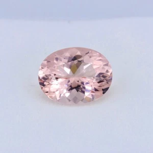 2.97cts SPLENDID LUSTER OVAL CUT BRAZILIAN NATURAL PEACH PINK MORGANITE - Bild 1 von 1