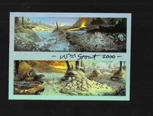 Artists Choice Collector Cards 1997 signed 3 Life Before Dinosaurs William Stout - Picture 1 of 2