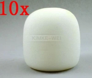 10x Blanco Portátil Micrófono de Escenario Parabrisas Espuma Micrófono Cubierta Karaoke DJ 65x40 - Imagen 1 de 4
