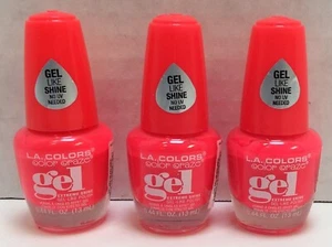 L.A. Colors Color Craze Gel Polish, CNL482 - Headliner, Lot of 3 Bottles - Picture 1 of 3