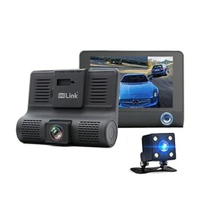 "Cámara de respaldo de visión trasera para tablero de instrumentos de triple lente miLink 4,3"" monitor cámara de tablero" - Imagen 1 de 7