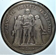 1848 A French Silver 5 Francs Coin