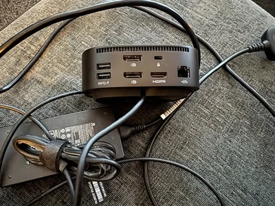 HP HSN-IX02 USB-C Dock G5 Universal Docking Station & Power Adapter - Image 1 of 3