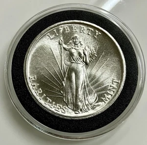 Vintage Rarities Mint High Relief Liberty With Eagle 1 Troy Oz 999 Silver Roind - Picture 1 of 2