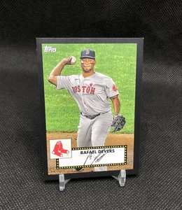 2021 Topps Rafael Devers /25 BLACK BORDER 1952 REDUX SSP No. T52-29 SF GIANTS 📈 - Picture 1 of 15