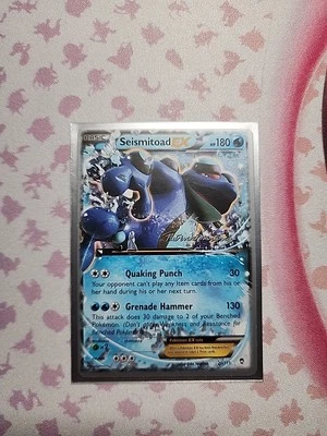 Pokemon 2015 World Championships XY Furious Fists Seismitoad EX 20/111 NM/M - Image 1 of 2