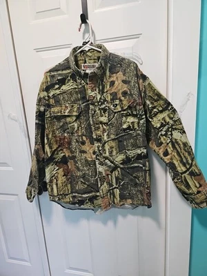 Russell Outdoors Mossy Oak camo heavy shirt size XL hunting - Image 1 of 4