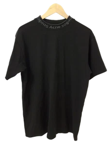 ACNE STUDIOS Men's UK Medium Black Monogram High Neck Thick T-Shirt Pre - Loved - Picture 1 of 9