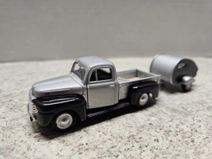 1948 Ford F1 Pickup With Camper/Trailer 1:43 Hongwell Loose Diecast - Picture 1 of 15