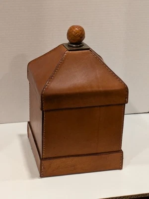  Caja Almacenamiento Humidor Cuero Cigarro  Foto 1 de 4