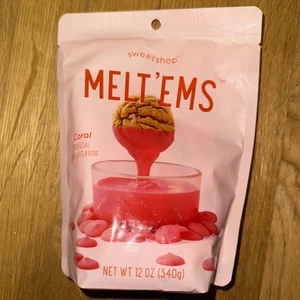 One Sweetshop Melt'ems 12oz Coral pink for dip, drip, Long shelf life Made in US - Picture 1 of 2