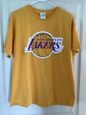 Vintage Kobe Bryant Los Angeles Lakers No. 24 Majestic Size Large 100% Cotton  - Image 1 of 4