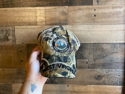 Sombrero de Virginia Occidental Camuflaje Realtree Gorra Salvaje Maravilloso 3D Cosido Caza Pez Papá Foto 1 de 4