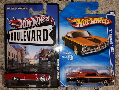 Hot Wheels lot Boulevard Pontiac GTO WAGON + 2010 '67 GTO Faster Than Ever MOC 2 - Image 1 of 2
