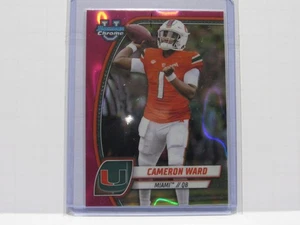Tarjeta de novato refractor especial cromo rosa Cameron Ward Bowman 2024 # 38 Titans QB - Imagen 1 de 1