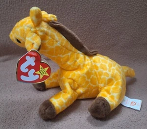 Vintage “TWIGS the Giraffe” 1995 TY Beanie Baby Tag Errors & PVC Pellets  - Picture 1 of 3