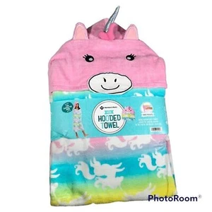 Kids unicorn hooded towel beach pool . E6 - Picture 1 of 7