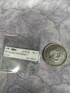 1952 George W.Carver Booker T.Washington Commem Silver Half Dollar Coin - Picture 1 of 3