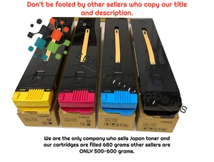 4 Pk Japan Replacement Toner for Xerox 700 700i J75 C75 770 CMYK  SOLD 680 grams - Picture 1 of 7