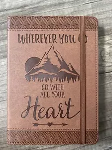 Wherever You Go Artisan Journal Vegan Leather Notebook - Imagen 1 de 3