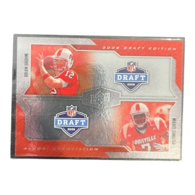 2008 UD NFL DRAFT EDITION ALUMNI ASSOCIATION #201 - BRIAN BROHM MARIO URRUTIA - Image 1 of 2