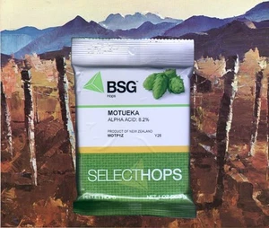 PELLETS HOPS HOP 1 oz MOTUEKA NUEVA ZELAND BSG PAQUETE NITRO CERVEZA CASERA MR KIT - Imagen 1 de 7