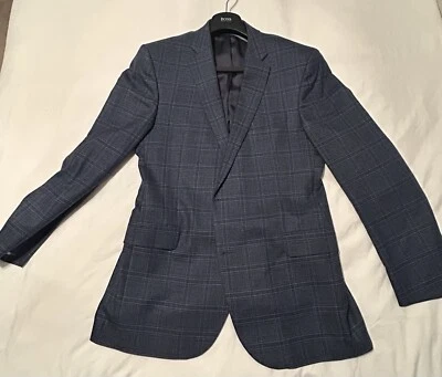 Blazer Barney's New York Azul Hombre 44L - Abrigo Deportivo Azul Lana Espiga Foto 1 de 4