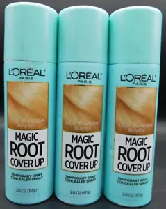 3 Pk Loreal Magic Root Cover Up Concealer Spray Light To Medium Blonde 2oz Ea - Picture 1 of 3