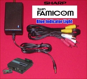7.6V AC Adapter Power Supply W/LED & AV Cable for Sharp Twin Famicom Disk NEW - Picture 1 of 4