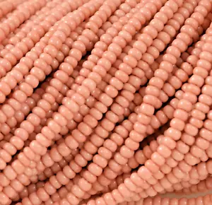 Tschechische kleine Glasperlen Größe 8/0 "TERRA OPAK ROSE ROSA" Stränge - Bild 1 von 6