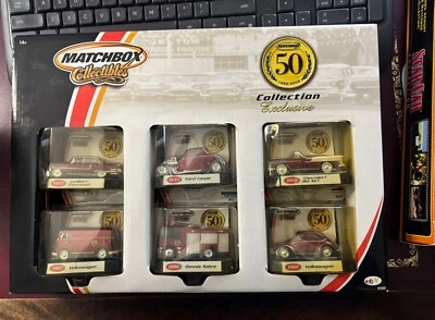 2002 Matchbox Collectibles 50th Anniversary Collection Exclusive 6 Cars Set 1:64 - Image 1 of 2