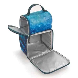 THEERMOS BOX PRANZO DOPPIO SCOMPARTO GALAXY TEAL - Foto 1 di 5