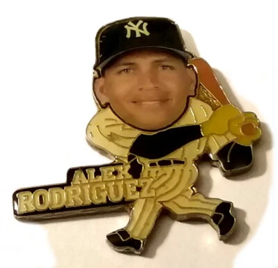 New York Yankees Pins Alex Rodriguez Pin Big Head Collector Player MLB - Image 1 of 2