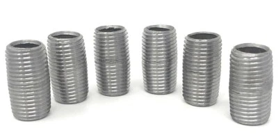 1/4" NPT CLOSE NIPPLE Threaded Pipe Fitting BLACK STEEL Gas Pipe Fitting 6 Pack - Image 1 of 4