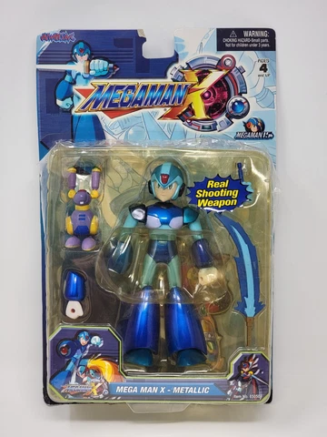 Mega Man X - Metallic Figure SEALED 2003 Jazwares Capcom Cover