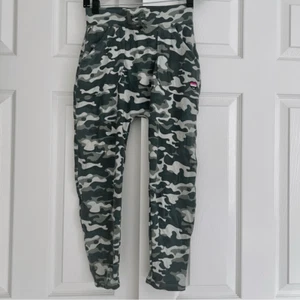 Spiritual Gangster Camo Cotton Blend Harem Sweatpants Green S / 10 NEW - Picture 1 of 7